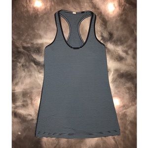 Lululemon striped racerback tank top